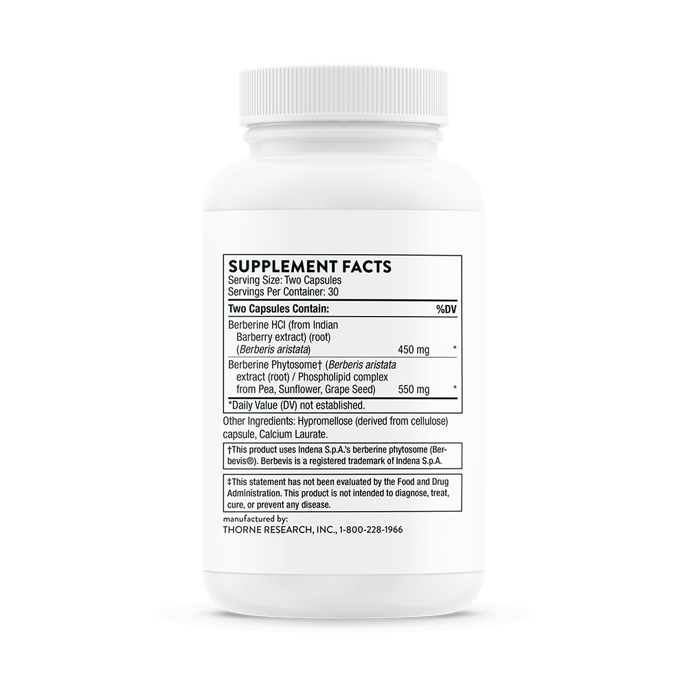 THORNE Berberine 60 Capsules