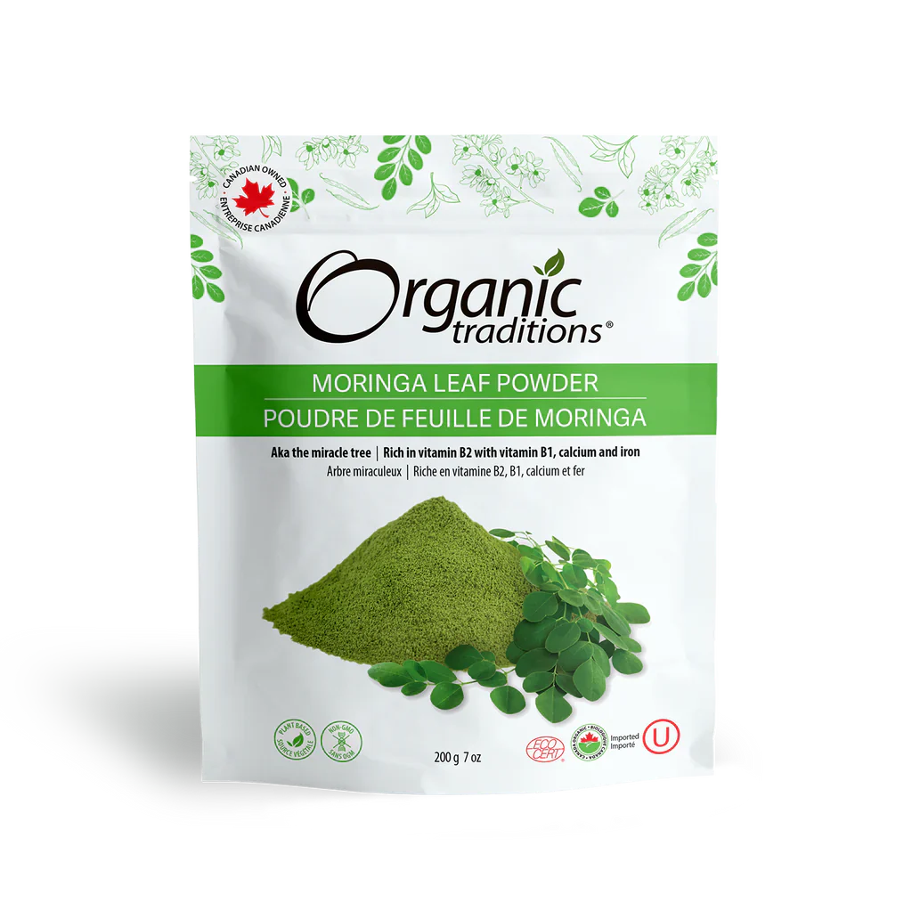 Organic Traditions Organic Moringa Leaf Powder 200 Grams
