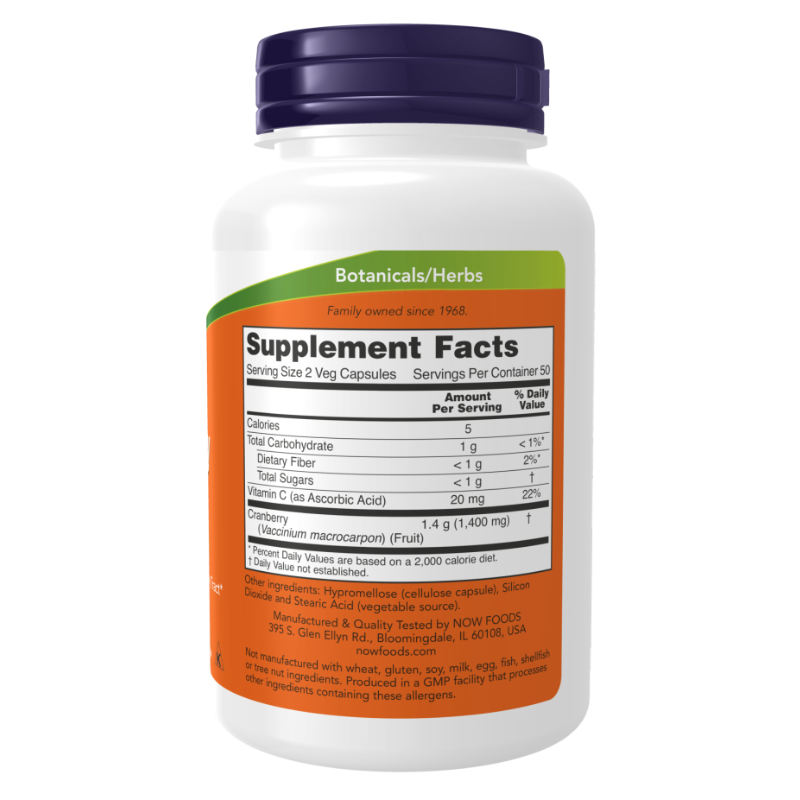 NOW Cranberry Caps 100 Capsules