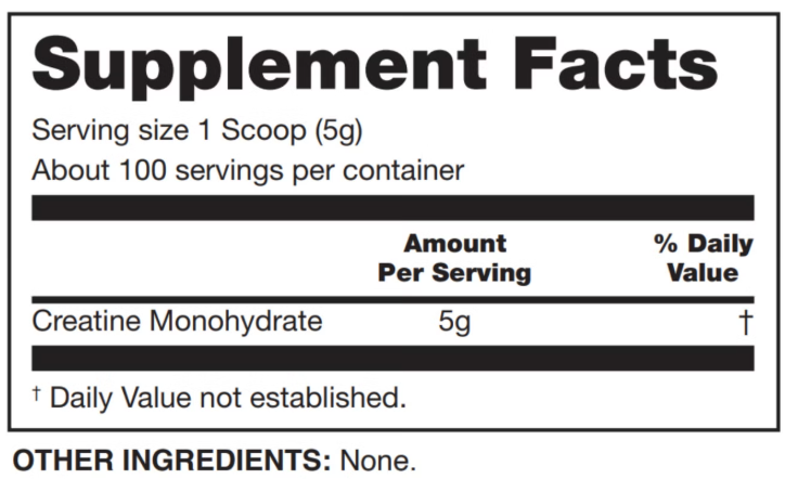 MYPROTEIN Creatine Monohydrate Powder Unflavoured 2.2lbs