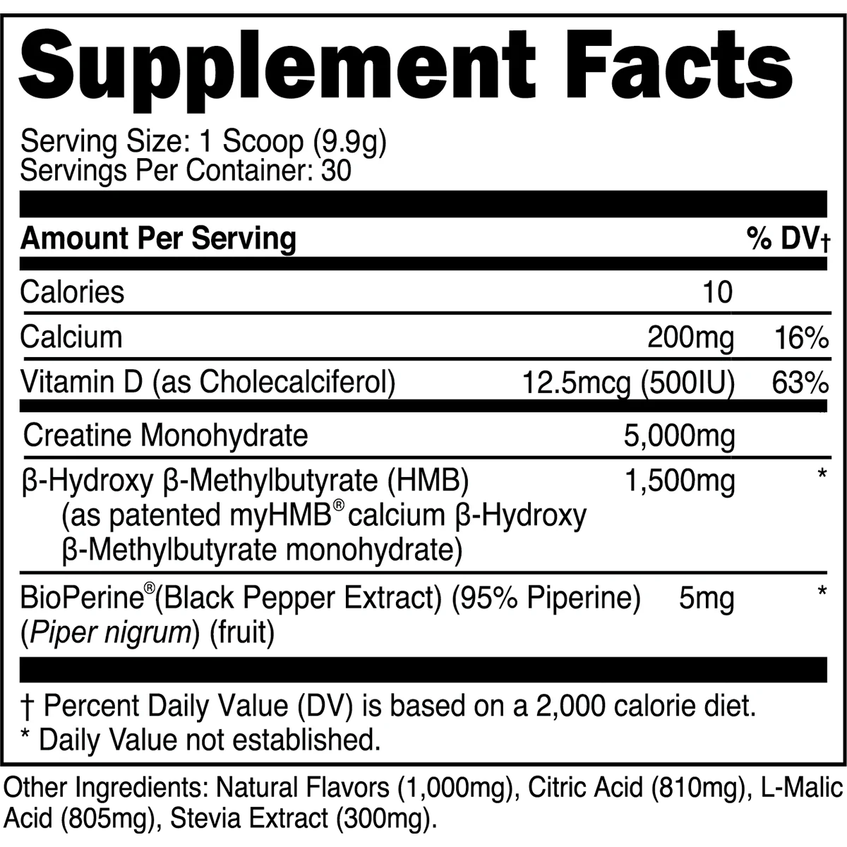 Transparent Labs Creatine HMB Blue Raspberry 30 Servings