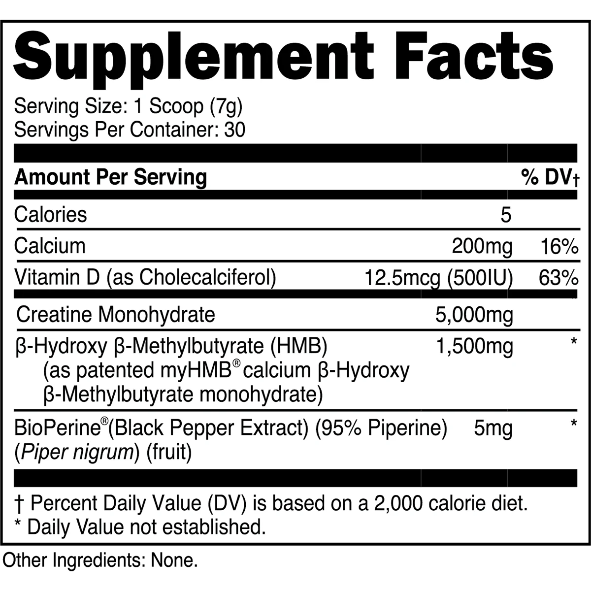 Transparent Labs Creatine HMB Unflavoured 30 Servings