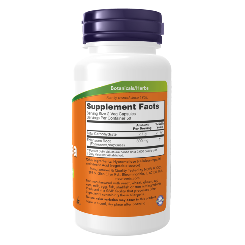 NOW Echinacea 400 mg 100 Capsules