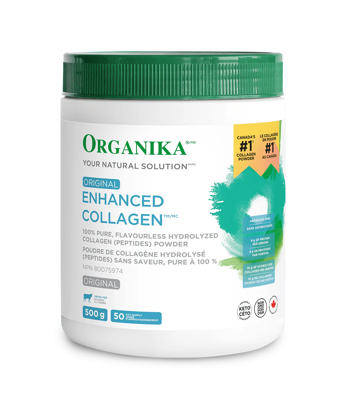 ORGANIKA Enhanced Collagen Original Unflavoured 500 Grams