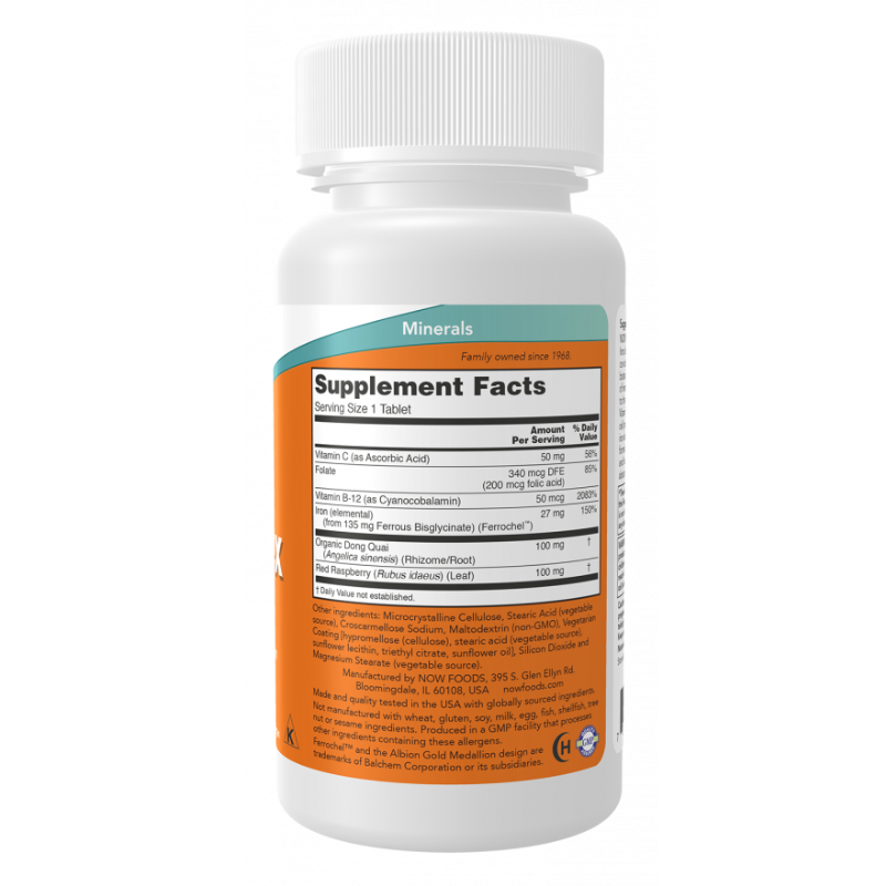 NOW Iron Complex 100 Tablets