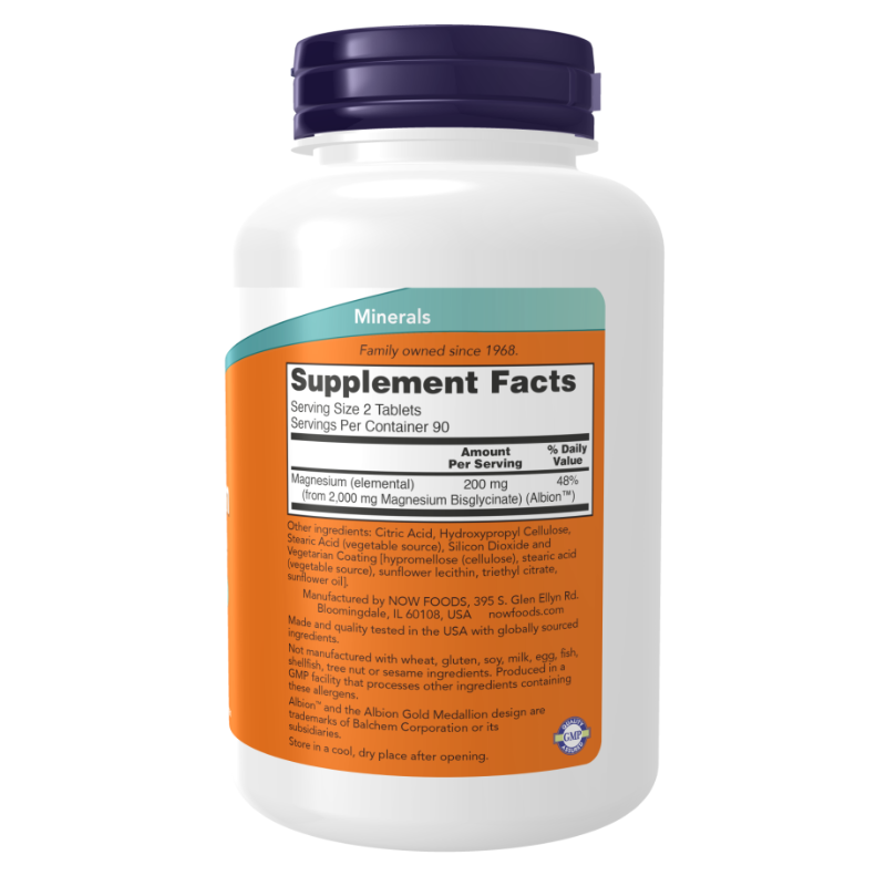 NOW Magnesium Glycinate 180 Tablets