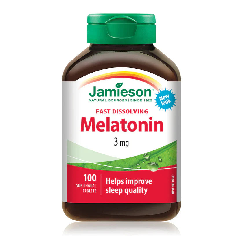 Jamieson Melatonin 3 mg Fast Dissolving 100 Sublingual Tablets