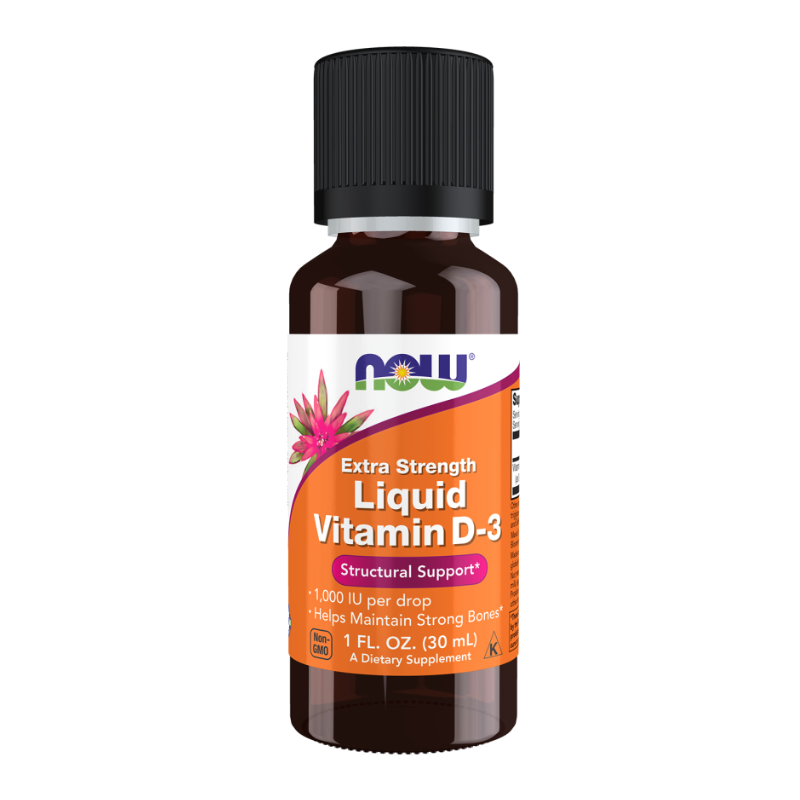 NOW Vitamin D-3 Liquid, Extra Strength 1 oz