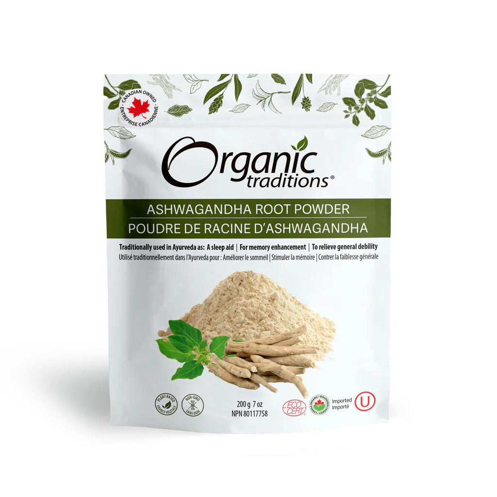 Organic Traditions Organic Ashwagandha Root Powder 200 Grams