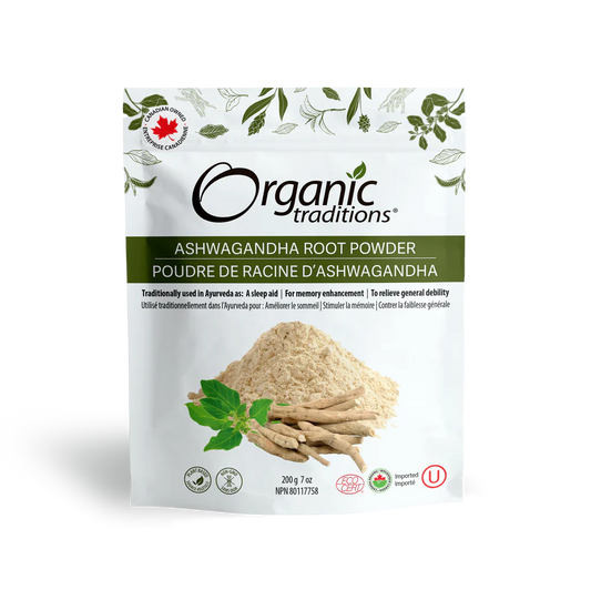 Organic Traditions Organic Ashwagandha Root Powder 200 Grams