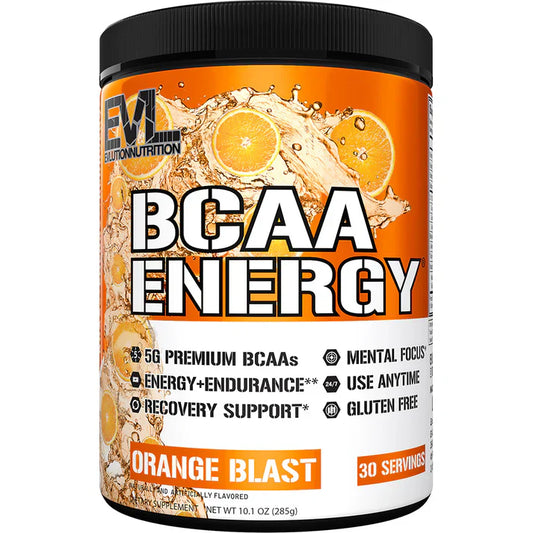 EVLution Nutrition BCAA Energy Orange Blast 30 Servings