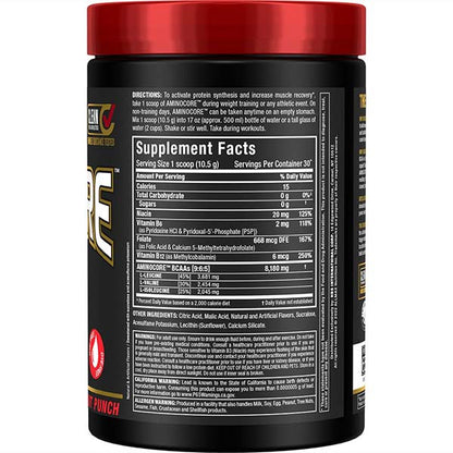 Allmax Aminocore: BCAA Supplement Powder Fruit Punch 30 Servings