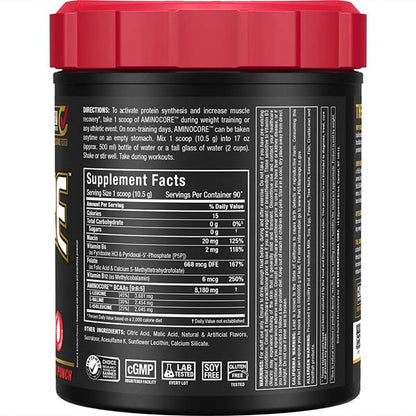 Allmax Aminocore: BCAA Supplement Powder Fruit Punch 90 Servings