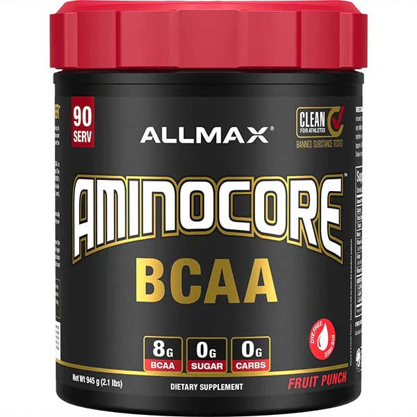Allmax Aminocore: BCAA Supplement Powder Fruit Punch 90 Servings