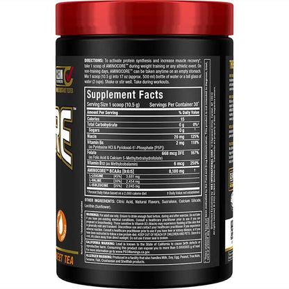 Allmax Aminocore: BCAA Supplement Powder Sweet Tea 30 Servings