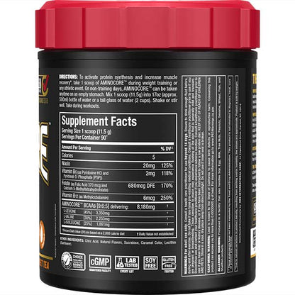 Allmax Aminocore: BCAA Supplement Powder Sweet Tea 90 Servings