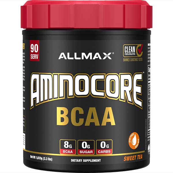 Allmax Aminocore: BCAA Supplement Powder Sweet Tea 90 Servings
