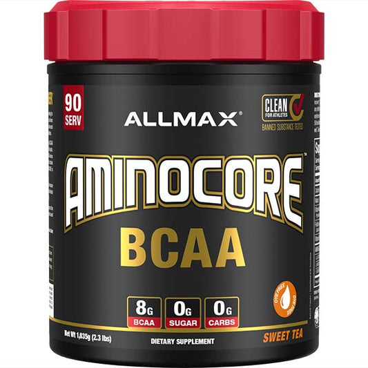 Allmax Aminocore: BCAA Supplement Powder Sweet Tea 90 Servings