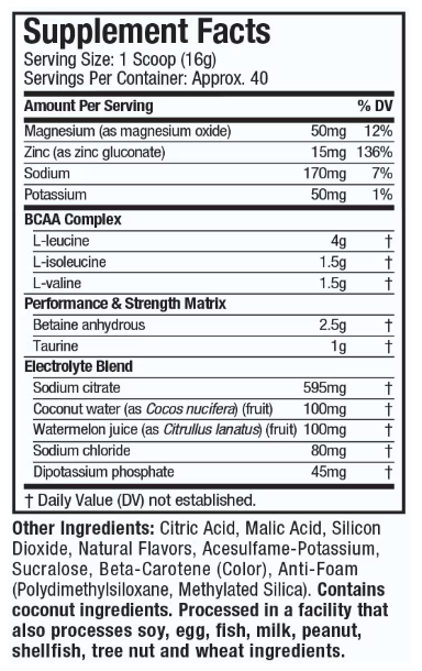 MuscleTech Amino Build BCAA Formula Troical Twist 40 Servings