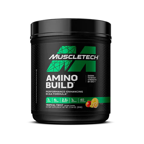 MuscleTech Amino Build BCAA Formula Troical Twist 40 Servings