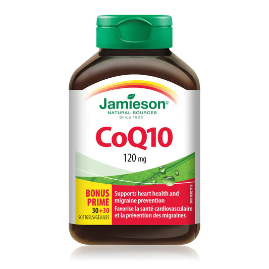 Jamieson CoQ10 120mg 60 Softgels