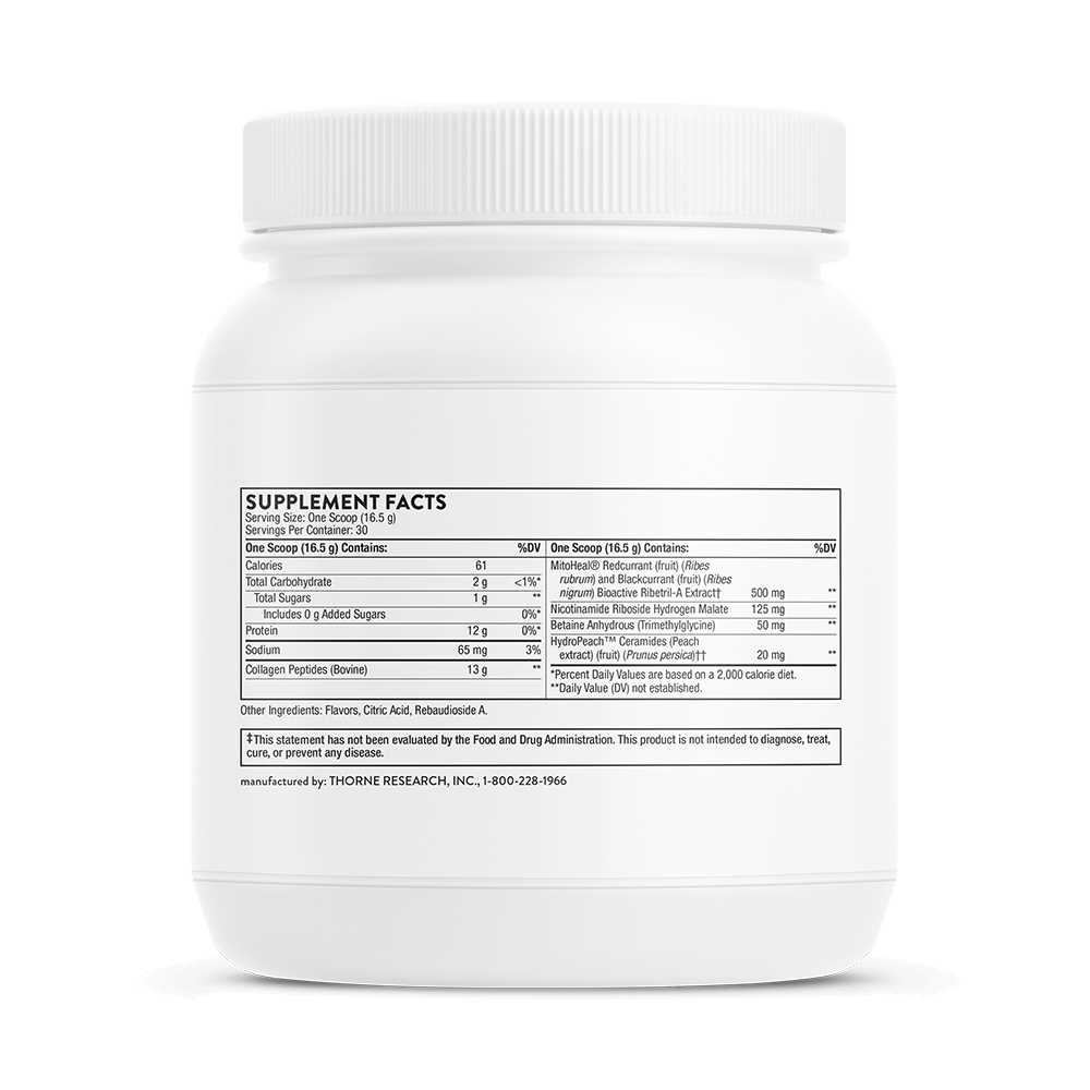 THORNE Collagen Plus Passion Berry 30 Scoops