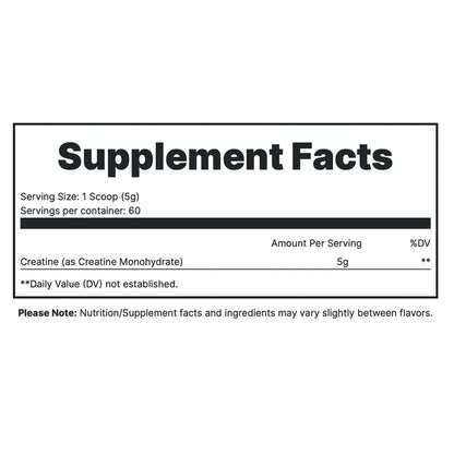 REDCON1 Creatine Monohydrate 60 Servings