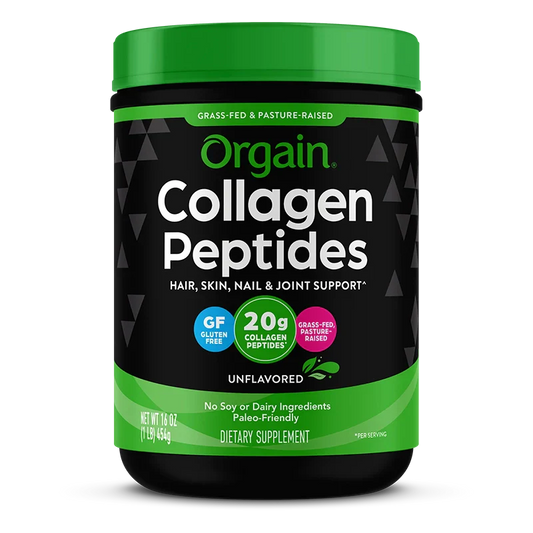 Orgain Grass Fed Pasture Raised Collagen Peptides Unflavoured 521 Grams