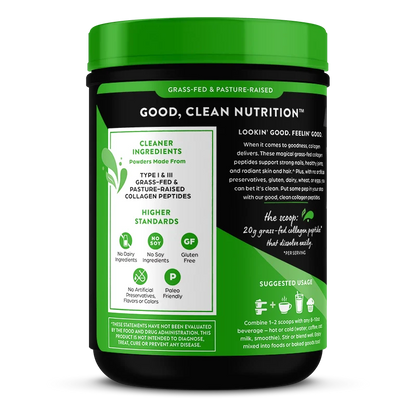 Orgain Grass Fed Pasture Raised Collagen Peptides Unflavoured 521 Grams