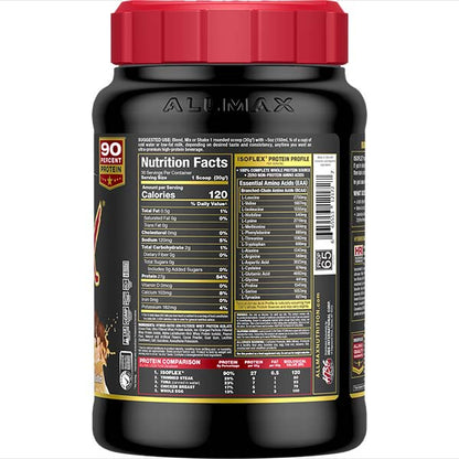 Allmax Isoflex: 100% Pure Whey Protein Isolate Powder Chocolate Peanut Butter 2lbs