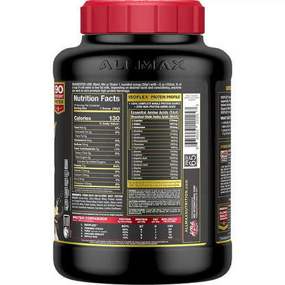 Allmax Isoflex: 100% Pure Whey Protein Isolate Powder Vanilla 5lbs