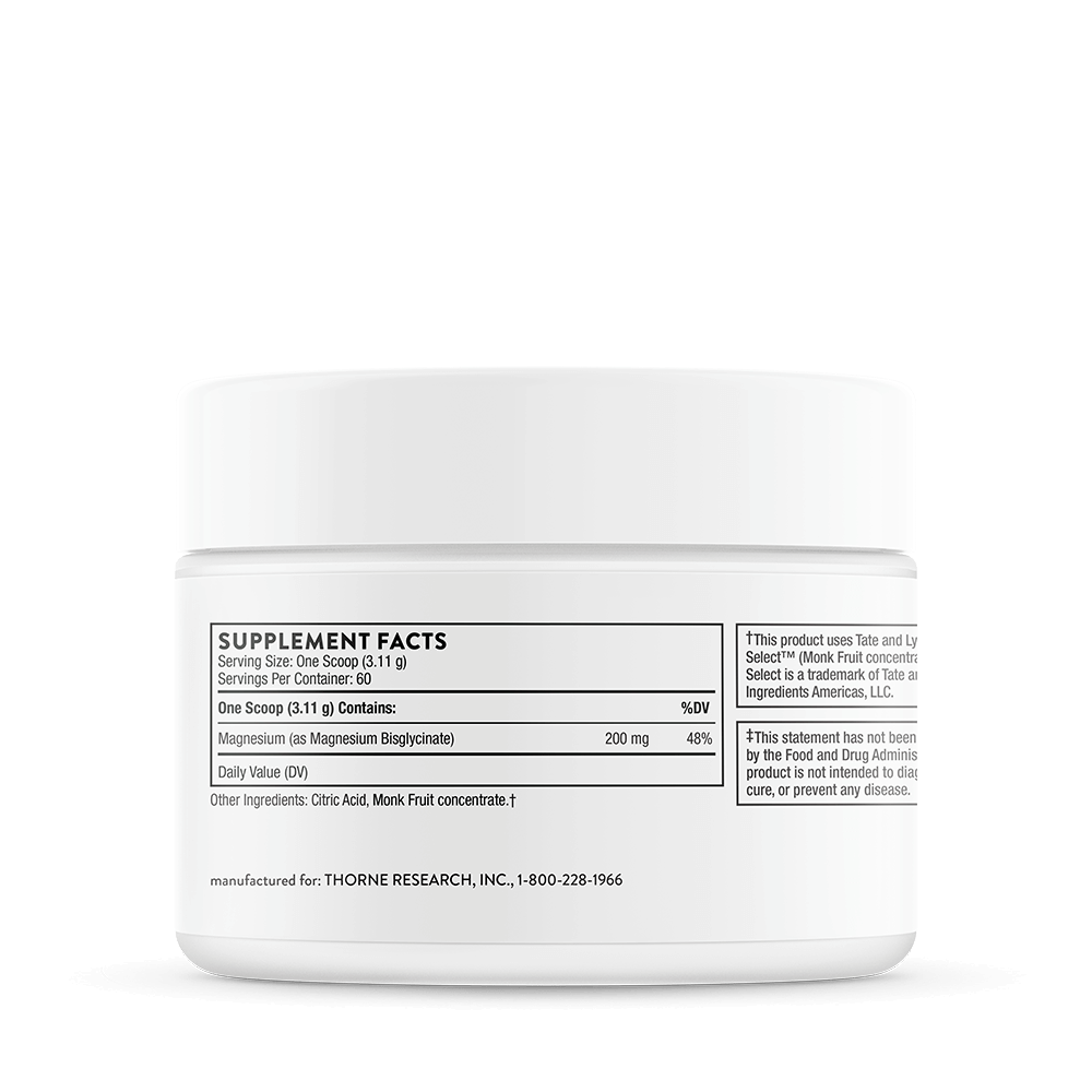 THORNE Magnesium Bisglycinate 60 Scoops