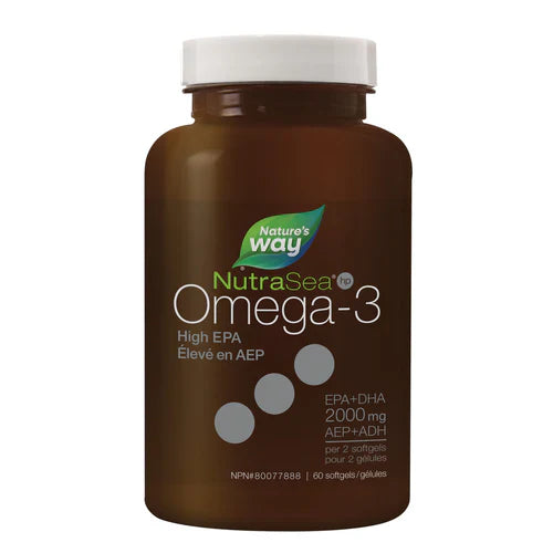 Nature's Way NutraSea HP Omega-3 Liquid Gels Fresh Mint 60 Softgels