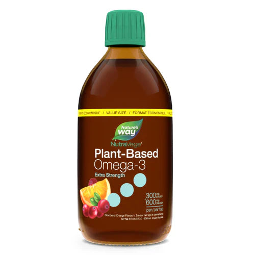 Nature's Way NutraVege Omega-3 Plant Based Extra Strength Cranberry Orange 500 ml