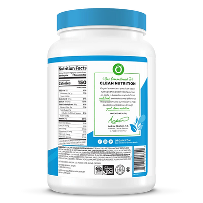 Orgain Organic Protein & Greens Plant Based Protein Powder Creamy Chocolate Fudge 882 Grams