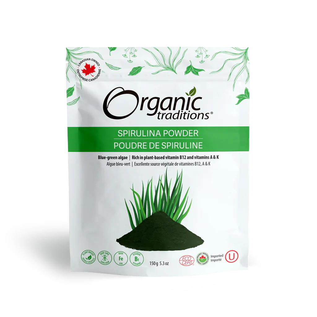 Organic Traditions Organic Spirulina Powder 150 Grams