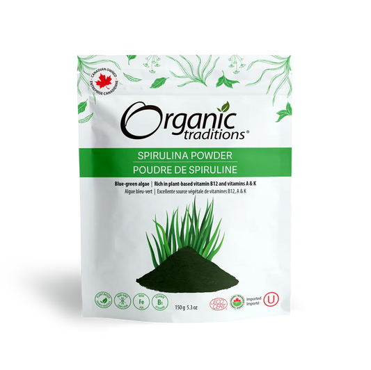 Organic Traditions Organic Spirulina Powder 150 Grams