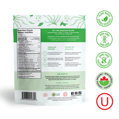 Organic Traditions Organic Spirulina Powder 150 Grams