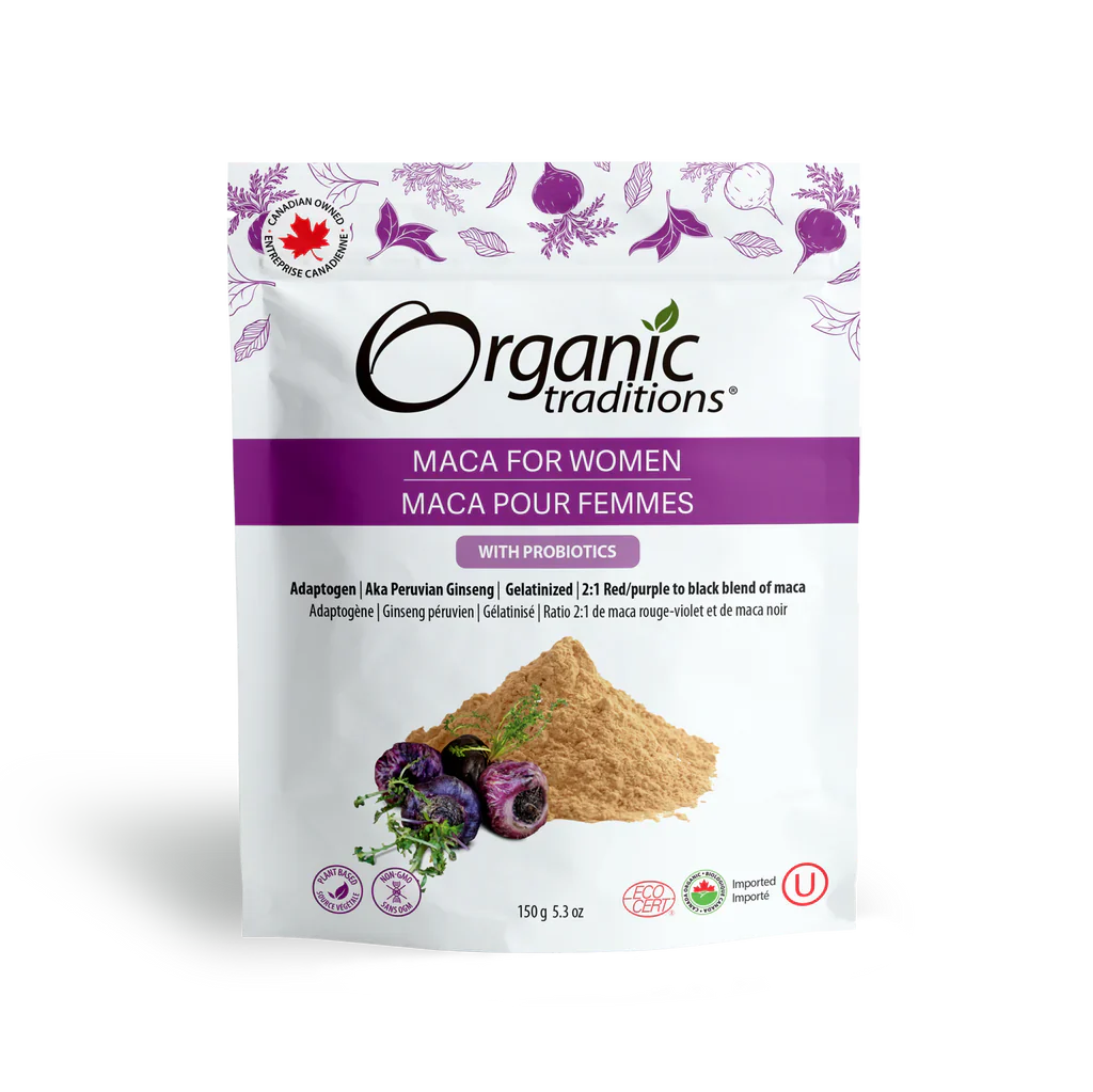 Organic Traditions Organic Maca for Women with Probiotics 150 Grams