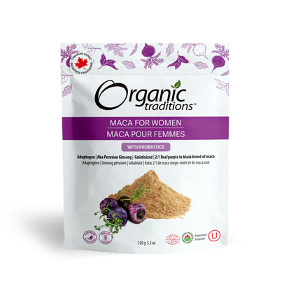 Organic Traditions Organic Maca for Women with Probiotics 150 Grams