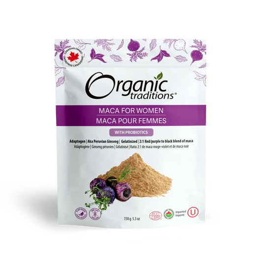 Organic Traditions Organic Maca for Women with Probiotics 150 Grams