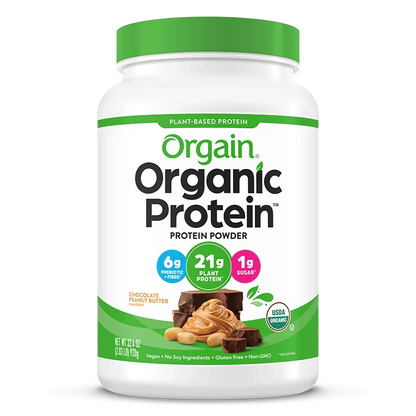 Orgain Organic Plant Based Protein Powder Chocolate Peanut Butter 920 Grams