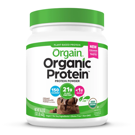 Orgain Organic Plant Based Protein Powder Creamy Chocolate Fudge 462 Grams