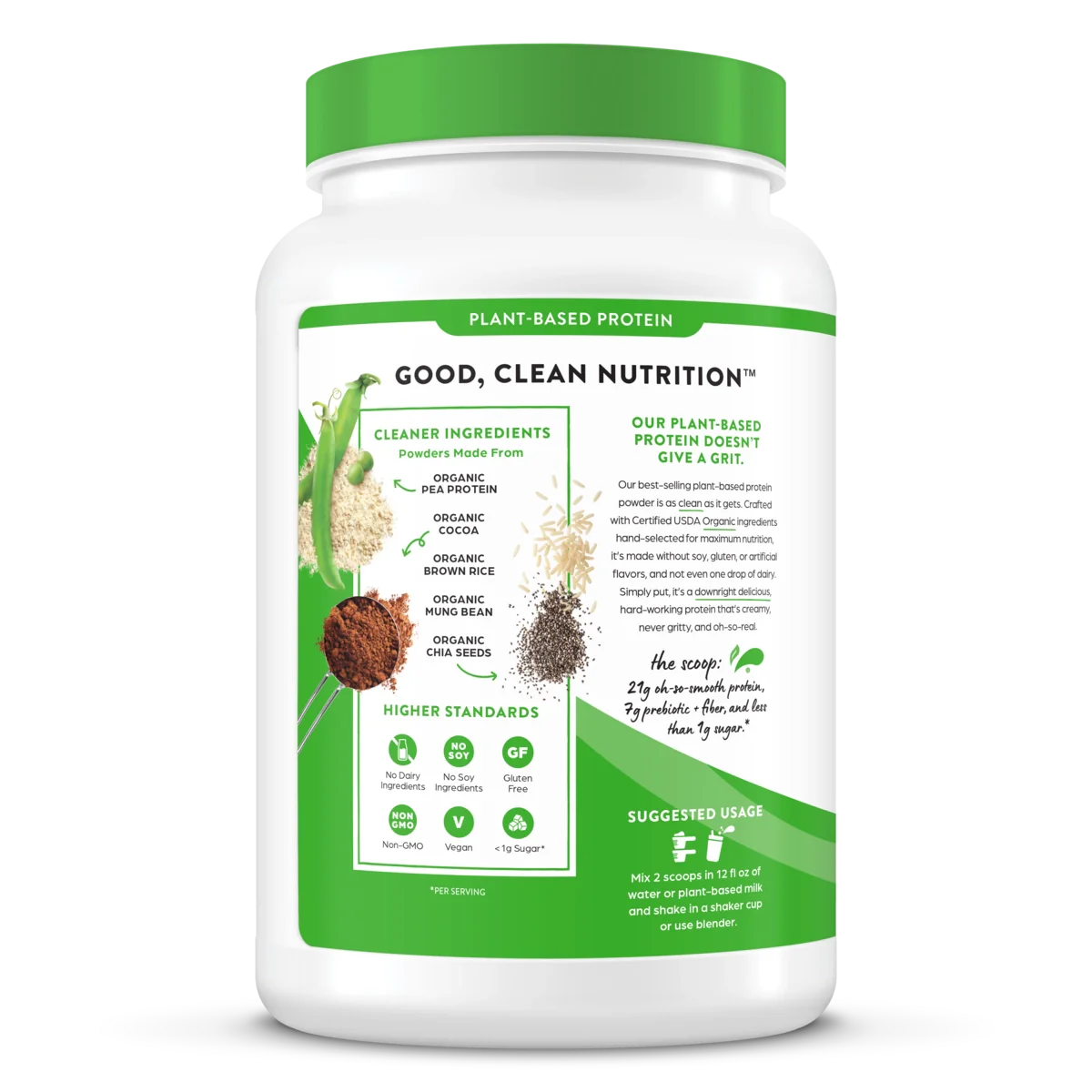 Orgain Organic Plant Based Protein Powder Creamy Chocolate Fudge 920 Grams