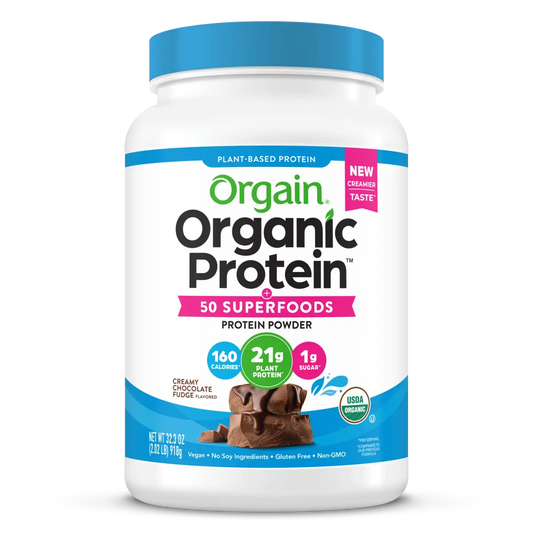 Orgain Organic Protein & Superfoods Plant Based Protein Powder Creamy Chocolate Fudge 918 Grams