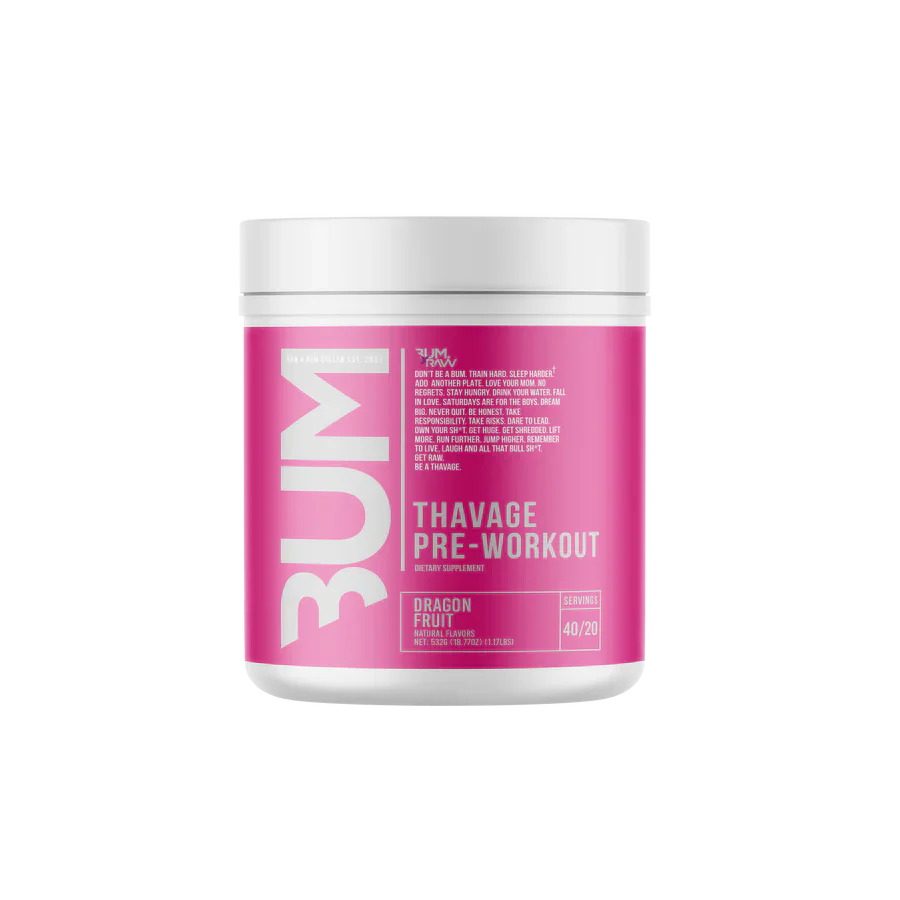 RAW Thavage Pre-Workout Dragon Fruit 40/20 Servings