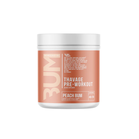 RAW Thavage Pre-Workout Peach Bum 40/20 Servings
