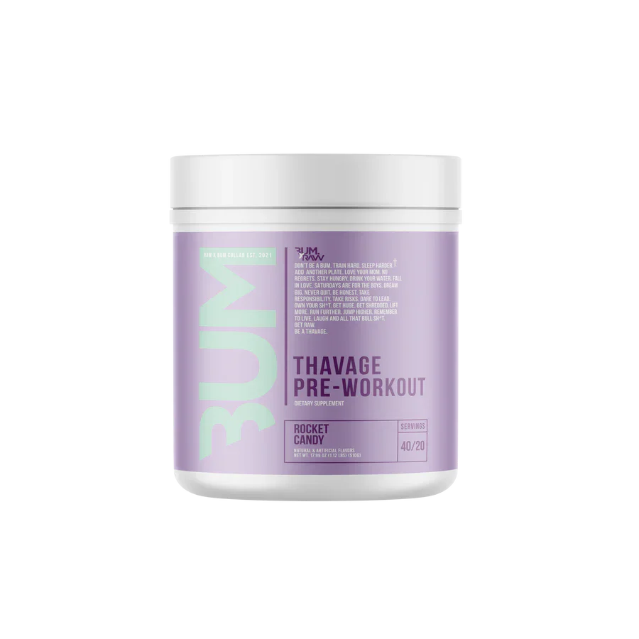 RAW Thavage Pre-Workout Rocket Candy 40/20 Servings