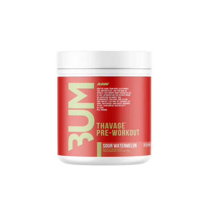 RAW Thavage Pre-Workout Sour Watermelon 40/20 Servings