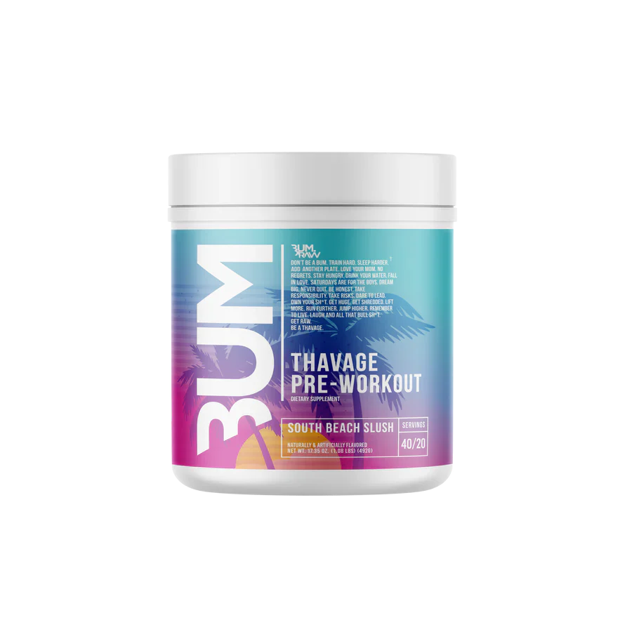 RAW Thavage Pre-Workout South Beach Slush 40/20 Servings